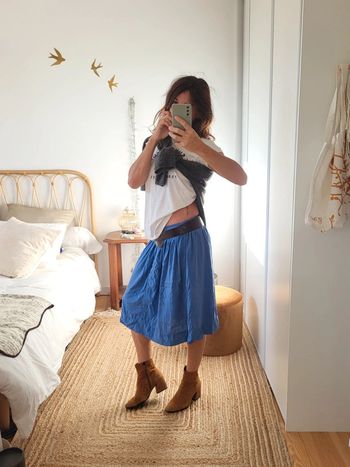 Jype mi longue bleu H&M