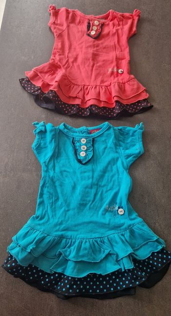 2 robes 6 mois tbe