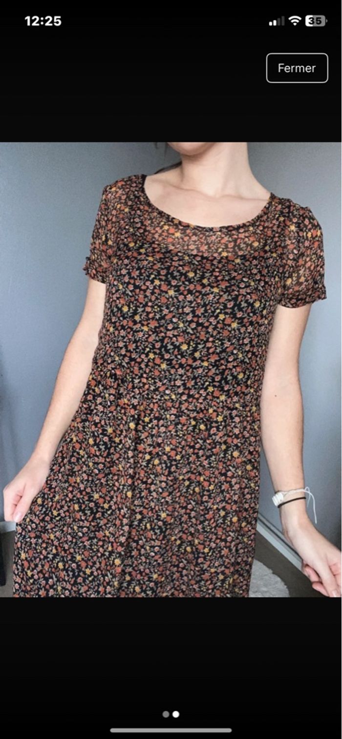 Robe noir marron ddp taille 36 - photo numéro 2