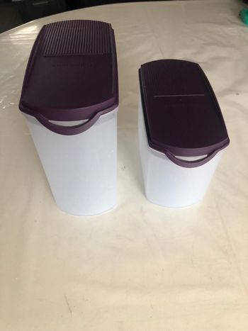 Boîte de rangement modulaire pop violet Tupperware le lot