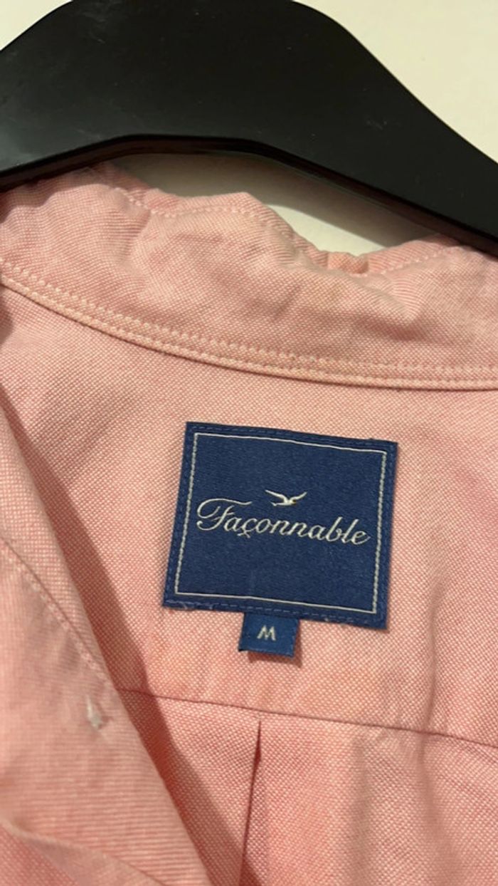 Superbe chemise rose Faconnable M - photo numéro 2