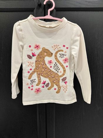 T-shirt manches longues beige léopard Du pareil au même taille 3 ans 98cm