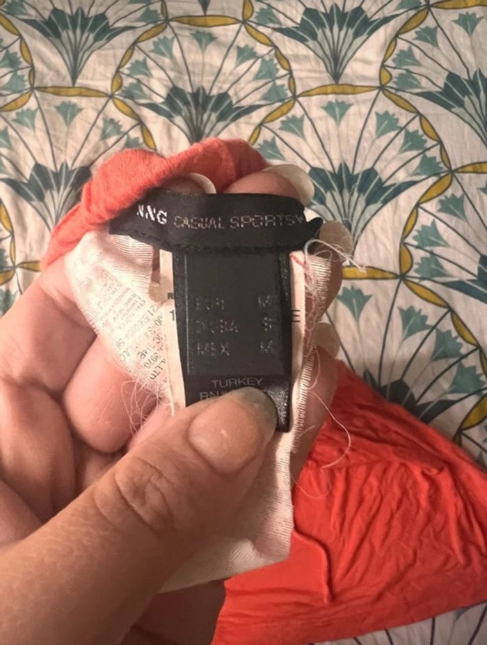 Robe mango casual sport taille M orange corail - photo numéro 2