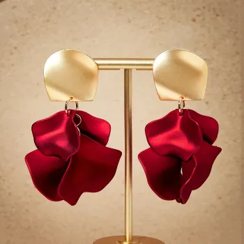 Boucles d oreilles petales