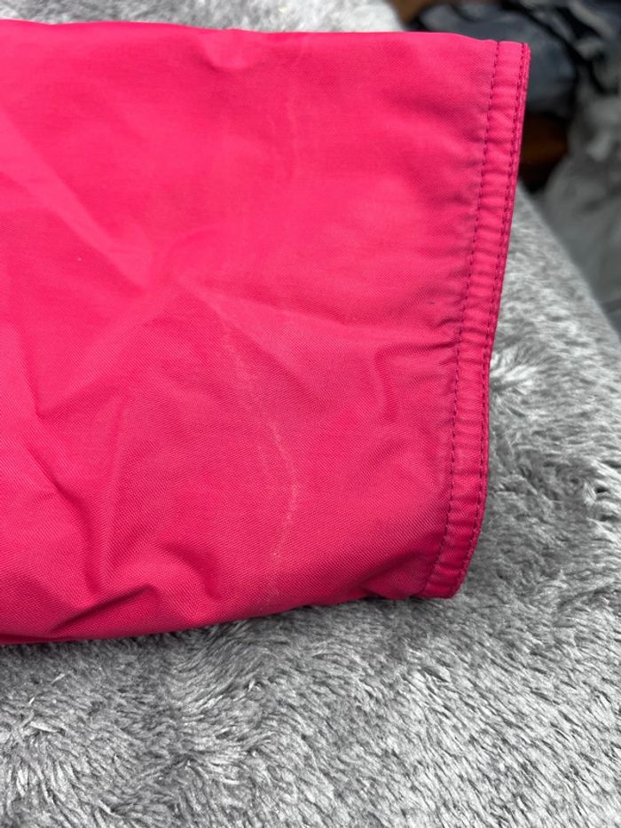 K-Way Manteau Imperméable Rouge Taille L – Col Velours Vintage - photo numéro 14