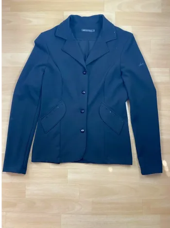 Veste de concours Equithème – Noire avec strass – Taille S