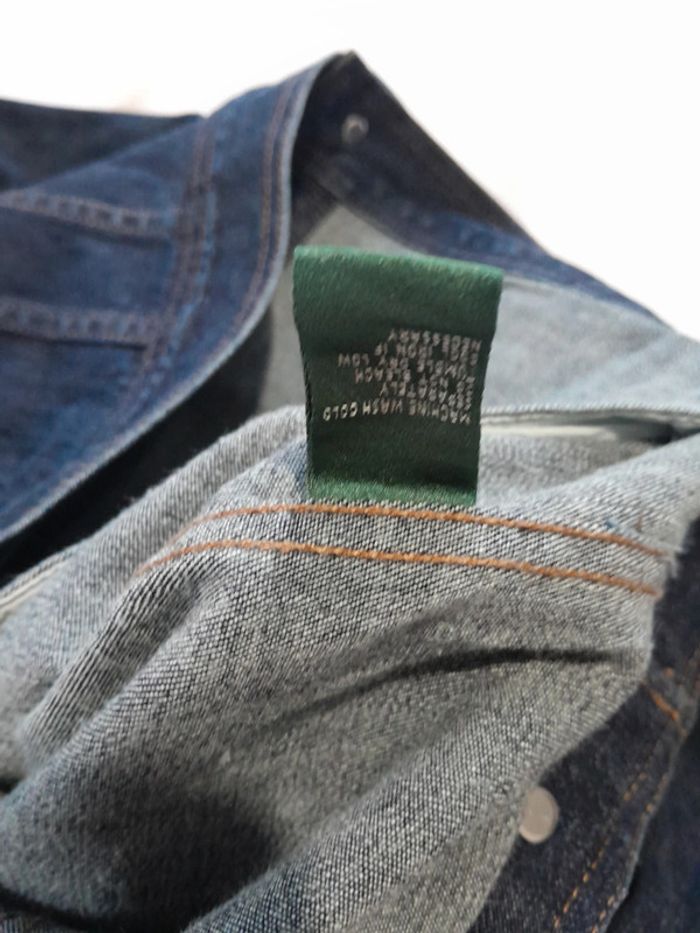 Magnifique veste en jean logo cuir Lauren jeans co ralph lauren - photo numéro 6