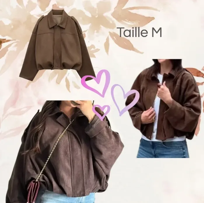 🍁 Magnifique veste marron mi-saison Taille M
