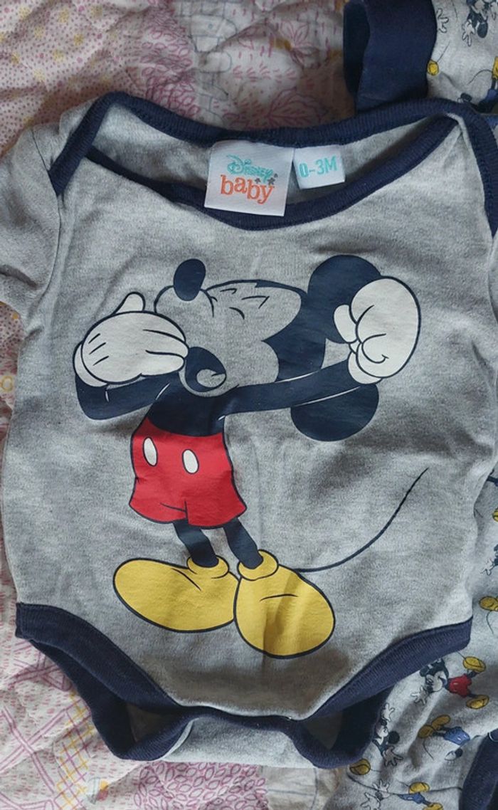Ensemble pyjama +body Mickey - photo numéro 2