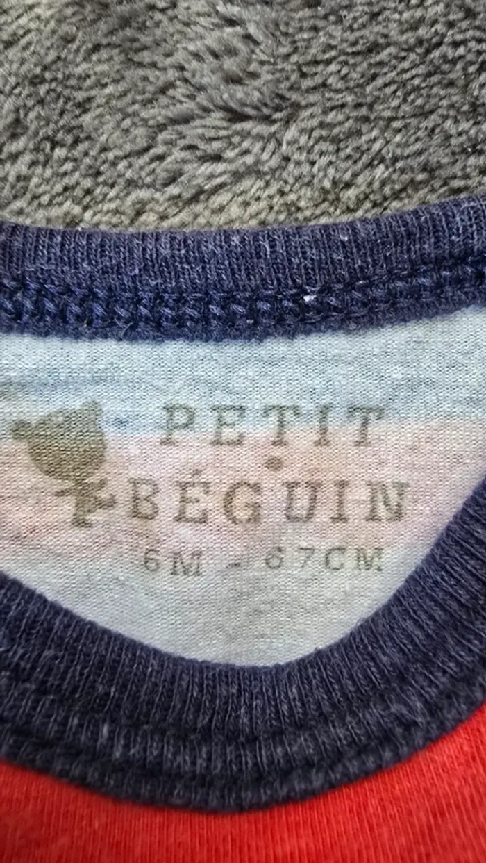 Lot de 2 bodies 6mois Petit Beguin - photo numéro 6
