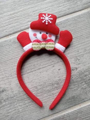 Serre tête Noël bohomme de neige