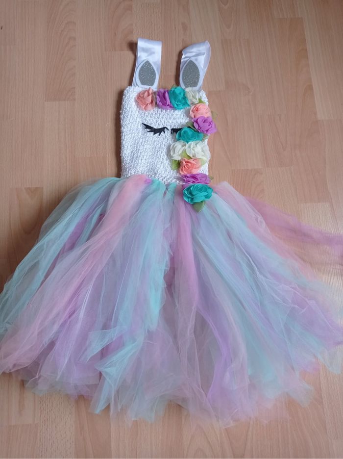 Déguisement licorne bustier blanc 4-5ans - photo numéro 3