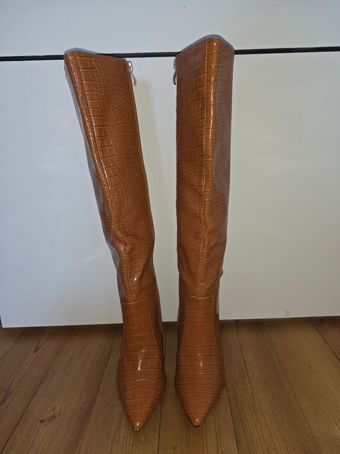 Bottes croco camel 38 - photo numéro 3