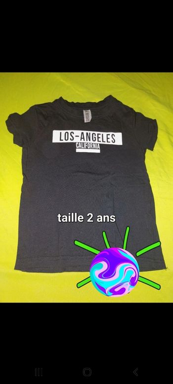 Tee-shirt noir los Angeles