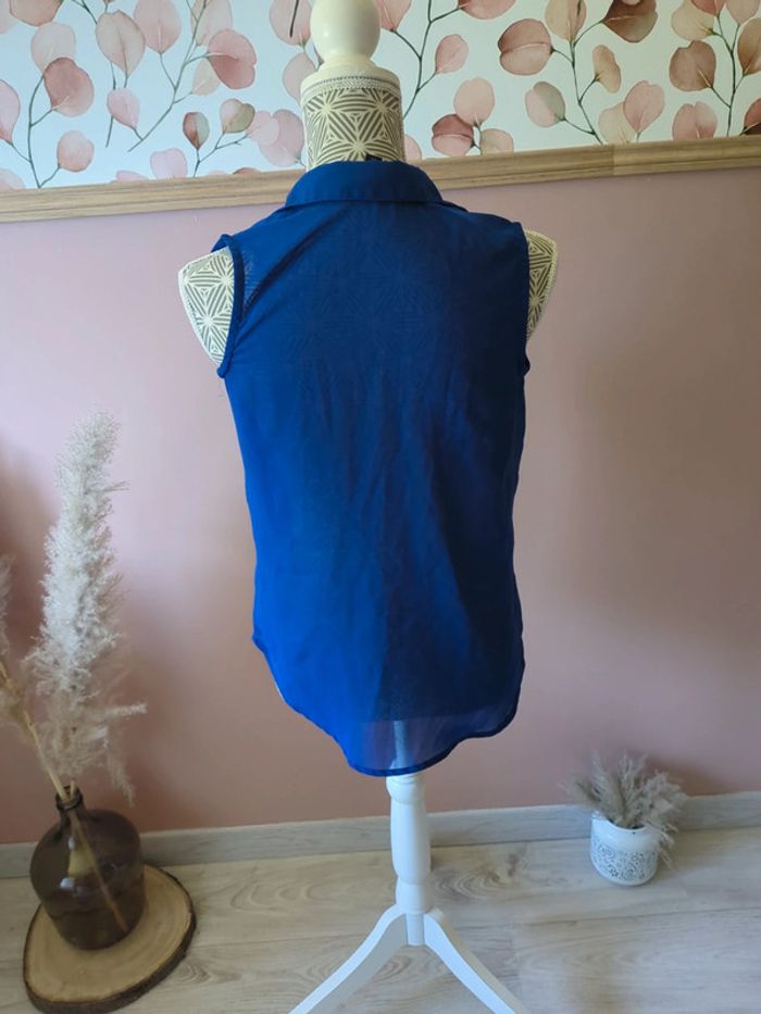 Chemise transparente bleu taille xs - photo numéro 5