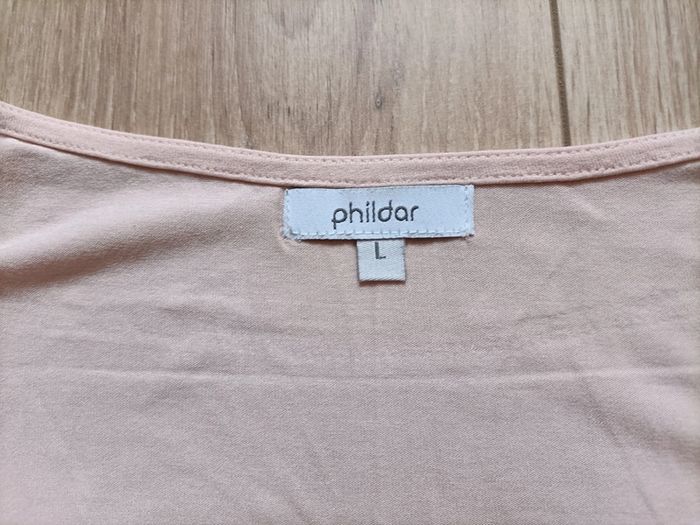 T Shirt col évasé nude Phildar - T. L - photo numéro 3