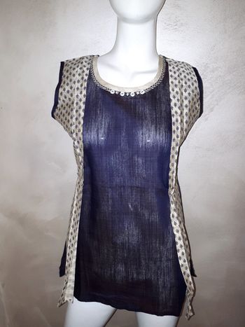 Blouse sans manches effet 2 en 1 T M