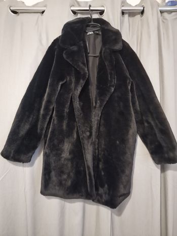 Manteau fausse fourrure femme