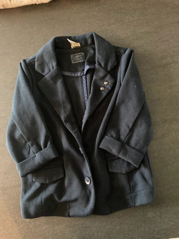 Petit blazer garçon bleu marine