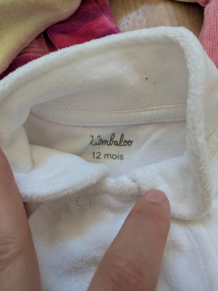 Lot 3 pyjamas velours fille 12 Mois - photo numéro 3