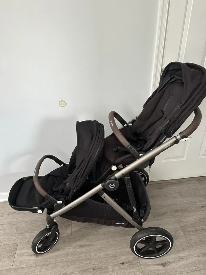 Cybex Gazelle S Poussette tout-en-un enfant/bébé, avec deux sièges noir lune - photo numéro 2