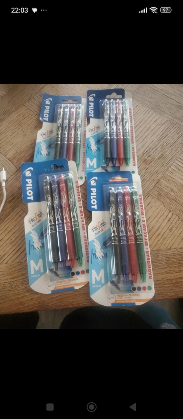 Lot de 4 paquets de 4 stylos pilot à 20€
Avec le code
BRONZETTE30
le lot passe à 14€