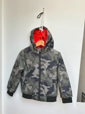 Veste mi saison camouflage garçon 5 ans