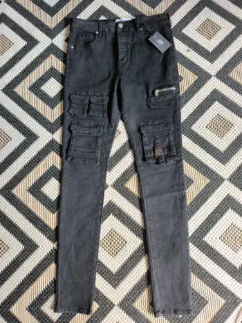 Jean cargo noir Sixth June – Taille 33 – Neuf avec étiquette