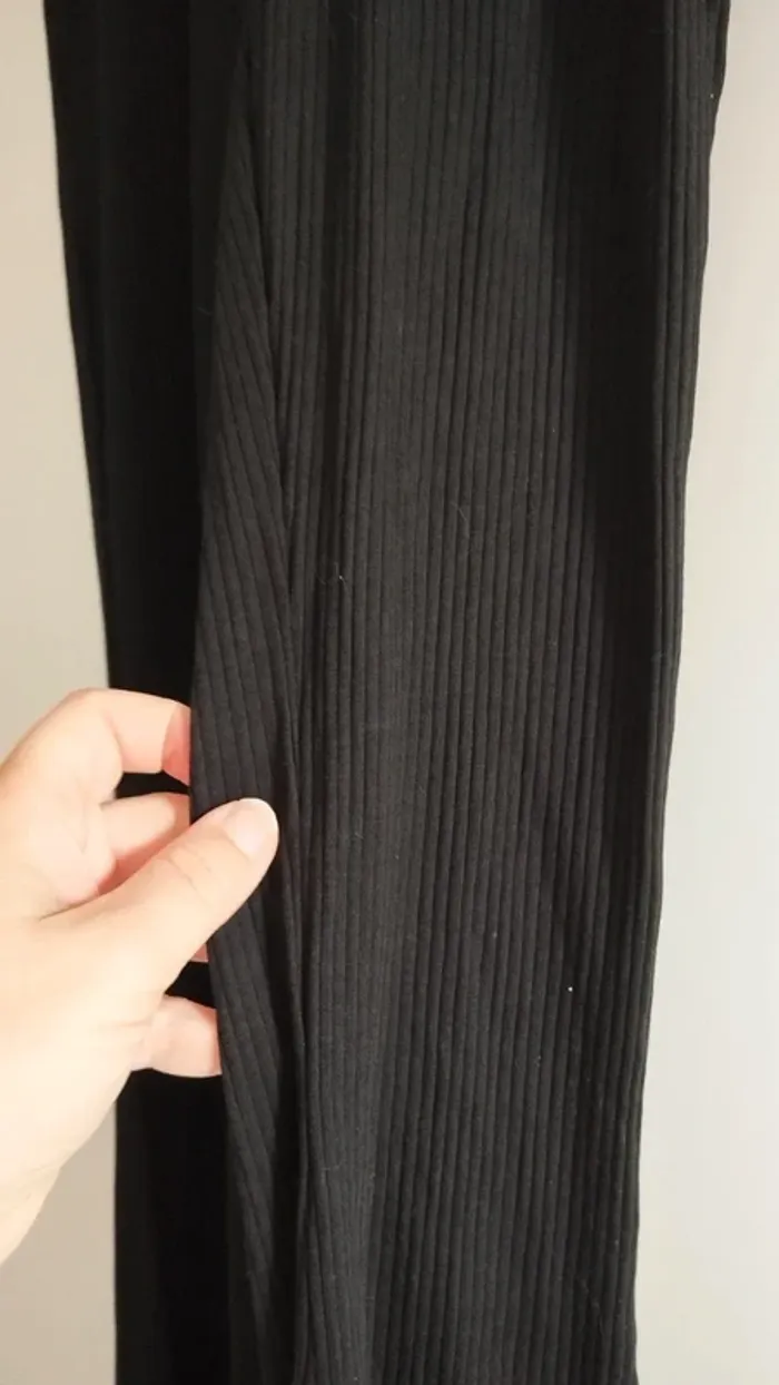 Pantalon noir patte d éléphant taille xxs kiabi - photo numéro 7