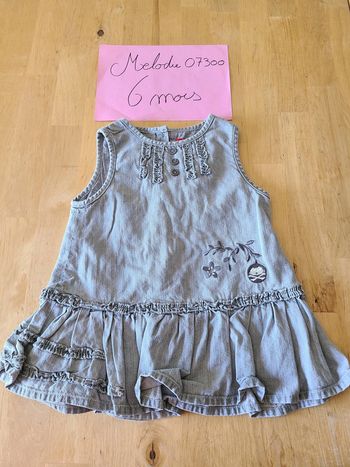 robe grise tissaia 6 mois