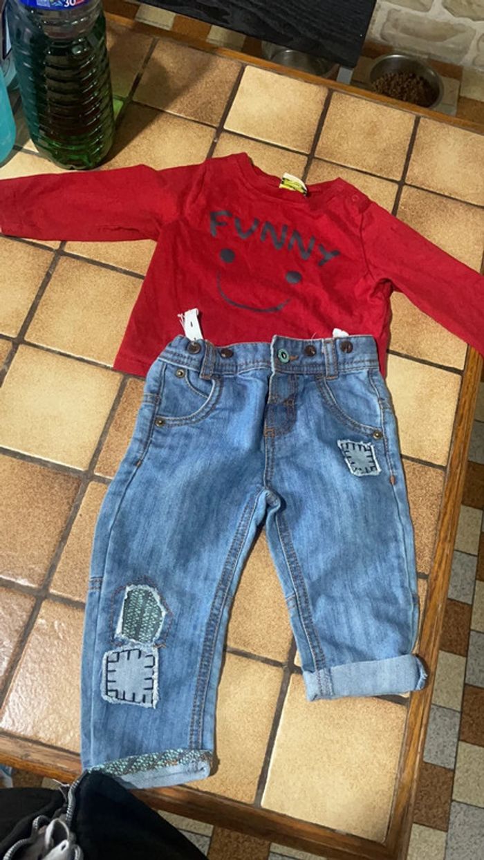 Lot teeshirt pantalons