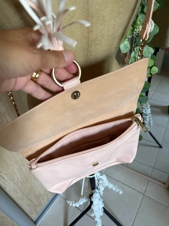 Joli sac bandoulière avec chaîne dorée femme - photo numéro 3