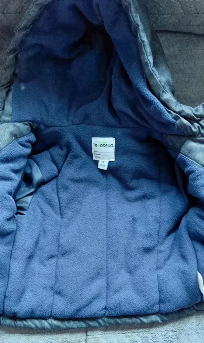 Manteau chaud hiver bébé garçon 6 mois - photo numéro 2