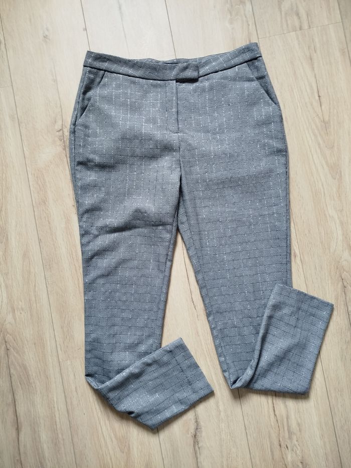 Pantalon Chino gris argenté 40 - photo numéro 9