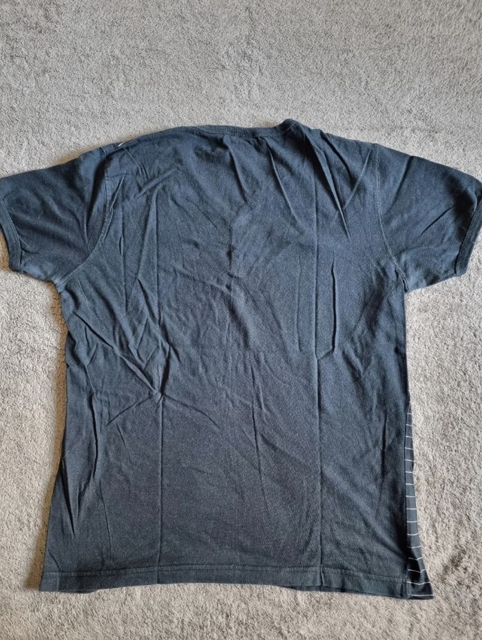 T-shirt échancré col V rayures taille L - photo numéro 2