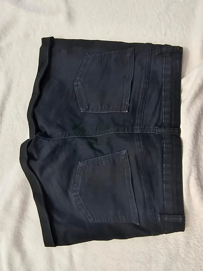Short jeans noir t 40 femme - photo numéro 3