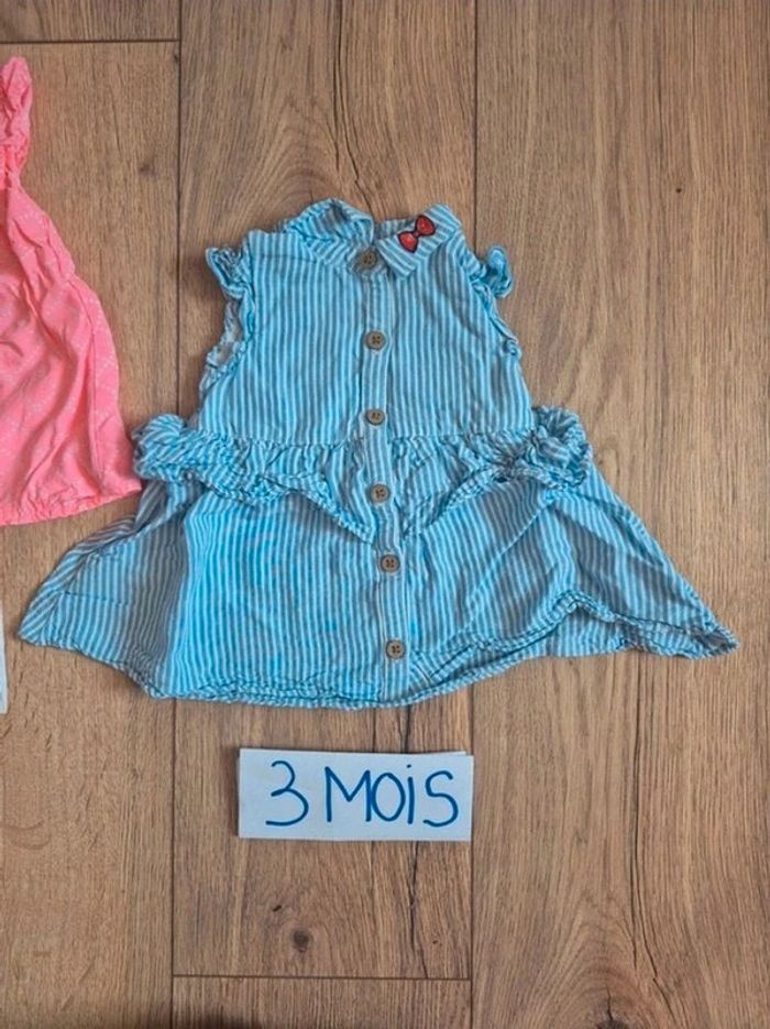 🌸 Lot de 2 robes été fille – 3 mois – Très bon état - photo numéro 2