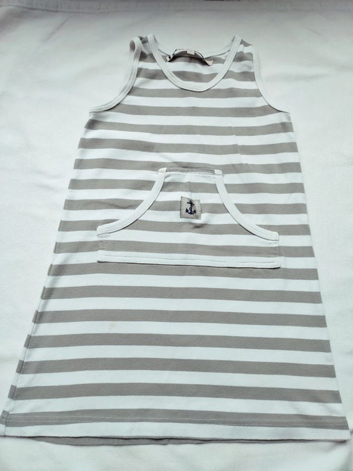 Robe de plage marinière 4 ans