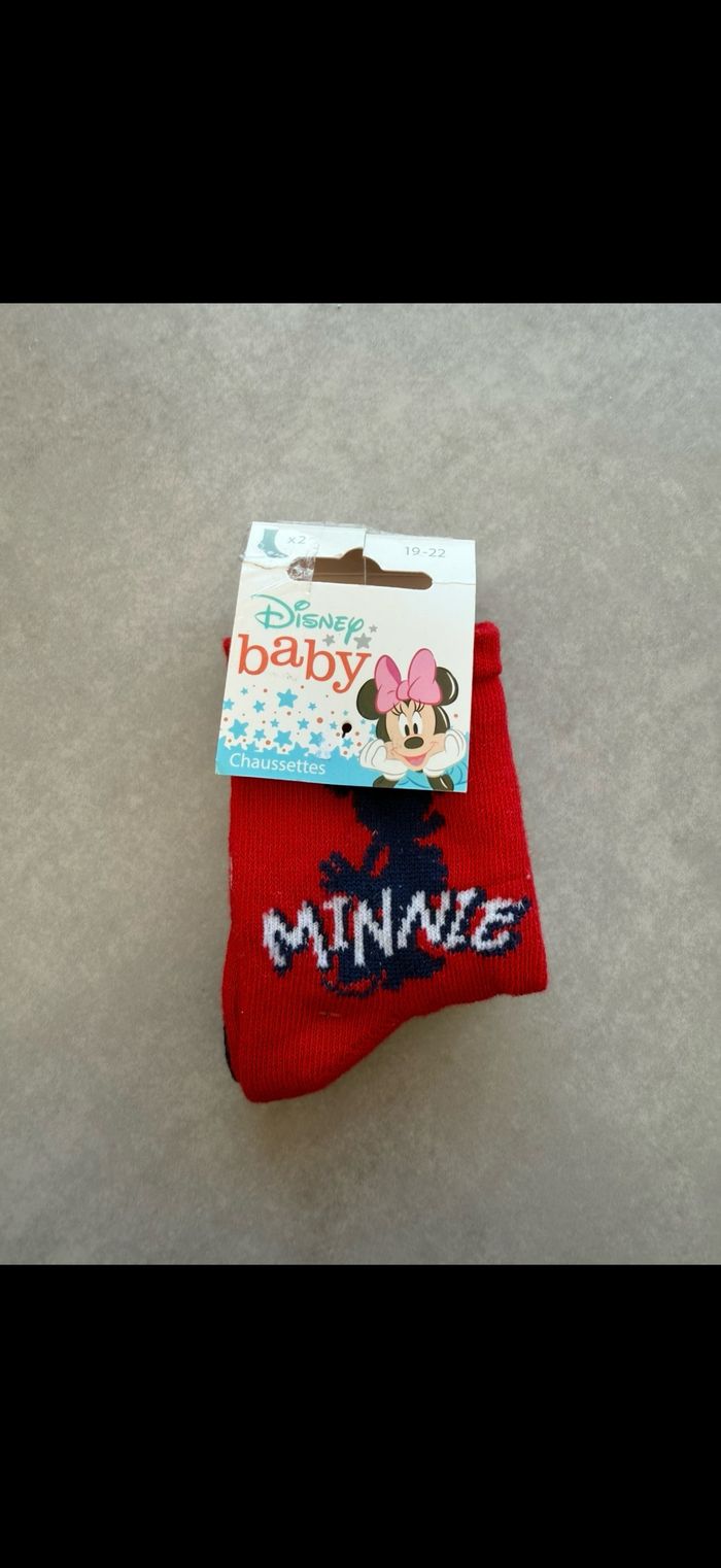 Lot de 2 paires de chaussettes Minnie Disney 19/22