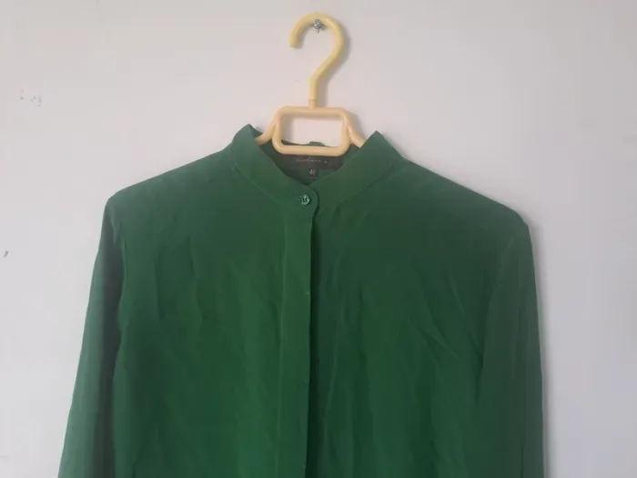 Chemise verte en Soie Barbara Bui Taille 40 - photo numéro 2
