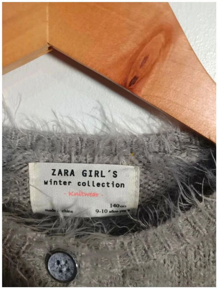 C10 gilet gris Zara 9-10 ans - photo numéro 3