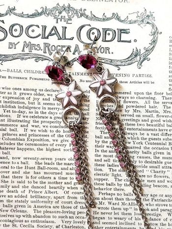 Magnifique paire de boucles d'oreilles pendantes