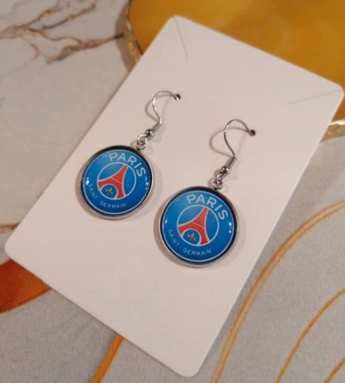 Boucle d'oreille paris saint germain - photo numéro 2