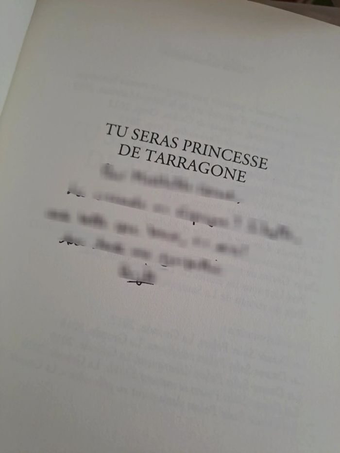 "Tu seras princesse de Tarragone", de Brigitte Piedfert.
Calmann Lévy - photo numéro 3