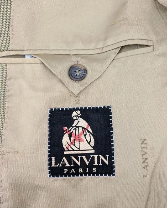 Veste à carreaux vintage - Lanvin Paris - 100% laine vierge - taille 48 - photo numéro 4