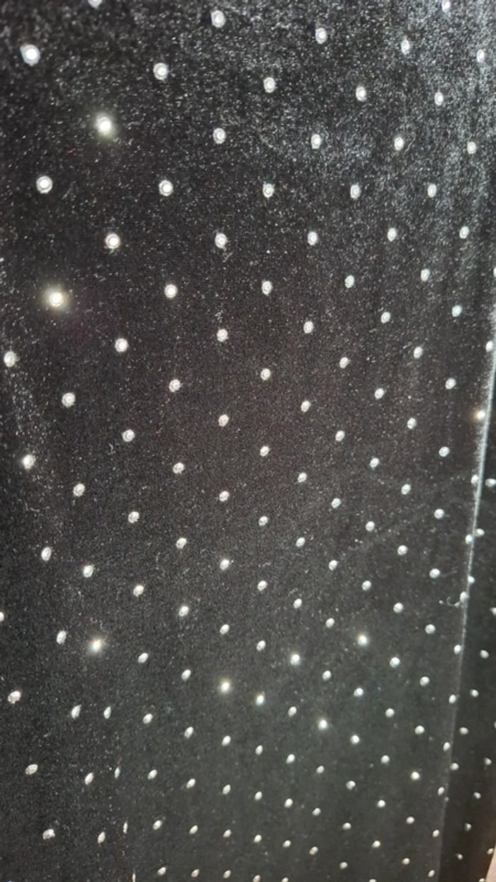 Robe noire velours strass - photo numéro 5