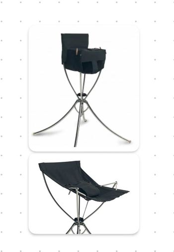 2 en 1 : chaise haute / transat de voyage pliable