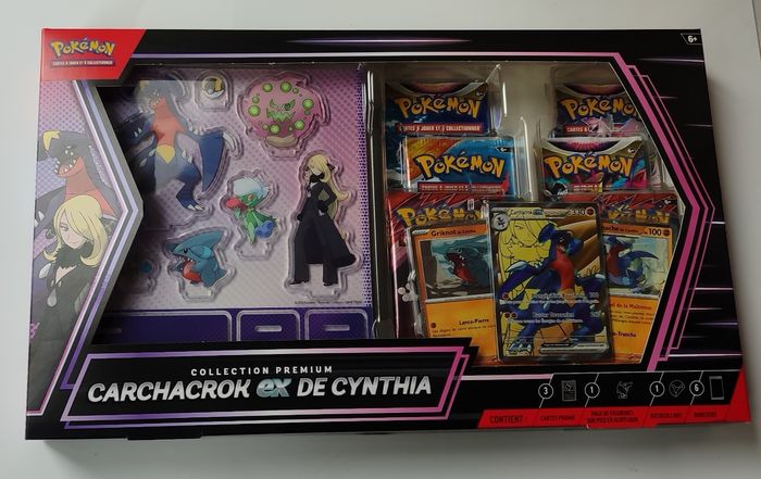 Coffret pokémon carchacrok ex de Cynthia