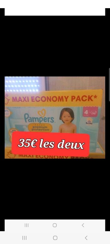 Pampers taille 4 (4 catons )