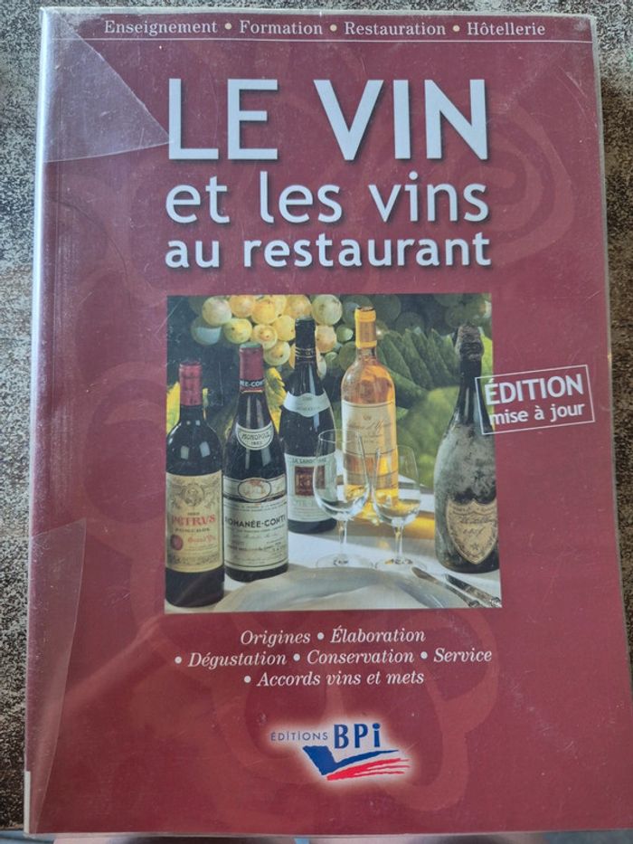 Livre œnologie